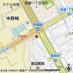 ガスト筑波学園店周辺の地図
