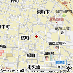 長野県諏訪郡下諏訪町352-4周辺の地図
