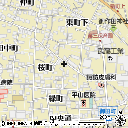長野県諏訪郡下諏訪町352-3周辺の地図