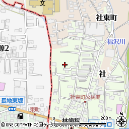 長野県諏訪郡下諏訪町社東町101-23周辺の地図