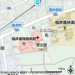 心と体の相談室・福井愛育病院周辺の地図