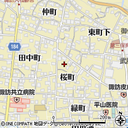 長野県諏訪郡下諏訪町360周辺の地図