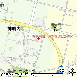 埼玉県幸手市神明内76周辺の地図