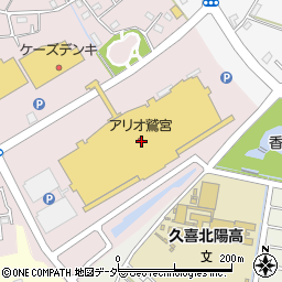 埼玉りそな銀行アリオ鷲宮 ＡＴＭ周辺の地図