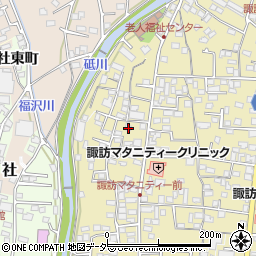 長野県諏訪郡下諏訪町矢木町87周辺の地図
