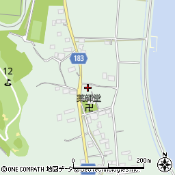 茨城県行方市山田1205周辺の地図