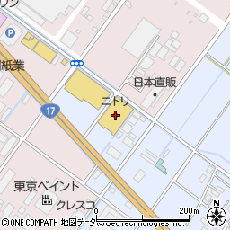 ニトリ鴻巣店周辺の地図