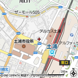 個室居酒屋 蔵之介ーKURANOSUKEー 土浦店周辺の地図