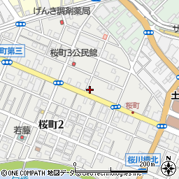 ザ・パーク土浦桜町第２駐車場周辺の地図