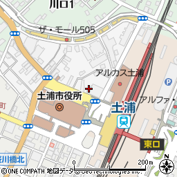 目利きの銀次土浦西口駅前店周辺の地図