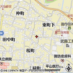 長野県諏訪郡下諏訪町374周辺の地図