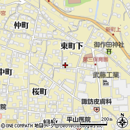 長野県諏訪郡下諏訪町382-1周辺の地図