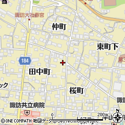 長野県諏訪郡下諏訪町桜町413周辺の地図
