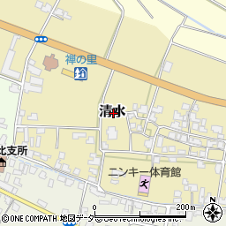 福井県吉田郡永平寺町清水周辺の地図