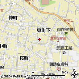長野県諏訪郡下諏訪町382-2周辺の地図
