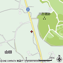 茨城県行方市山田1801周辺の地図