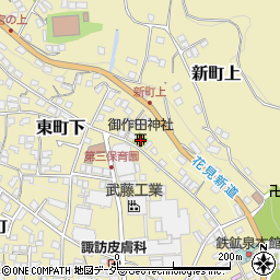 御作田神社周辺の地図