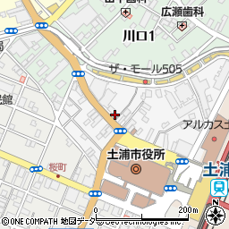 完全個室・常陸牛焼肉 うぶにく 土浦本店（UBUNIKU）周辺の地図