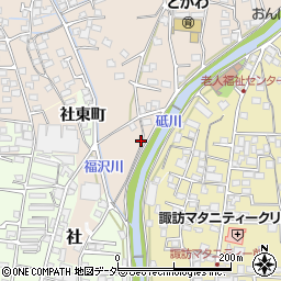 長野県諏訪郡下諏訪町東山田6696周辺の地図