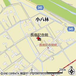 長島記念館周辺の地図