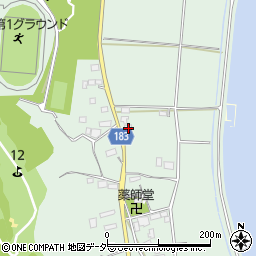 茨城県行方市山田732周辺の地図