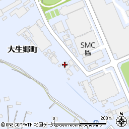 大日本エアゾール工業株式会社　筑波工場周辺の地図