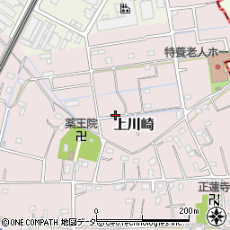 埼玉県久喜市上川崎周辺の地図
