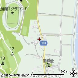 茨城県行方市山田1195周辺の地図