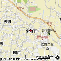 長野県諏訪郡下諏訪町389周辺の地図