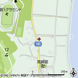 茨城県行方市山田733周辺の地図