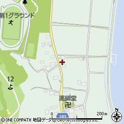 茨城県行方市山田733周辺の地図