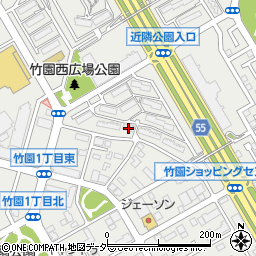 関財竹園２丁目住宅８１１号棟周辺の地図
