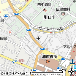 常陽銀行土浦駅西口 ＡＴＭ周辺の地図