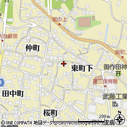 長野県諏訪郡下諏訪町393周辺の地図