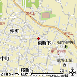 長野県諏訪郡下諏訪町東町下519周辺の地図