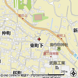 長野県諏訪郡下諏訪町東町下524周辺の地図