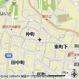 長野県諏訪郡下諏訪町東町下507周辺の地図