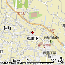 長野県諏訪郡下諏訪町523周辺の地図