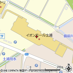 ダイソーイオンモール土浦店周辺の地図
