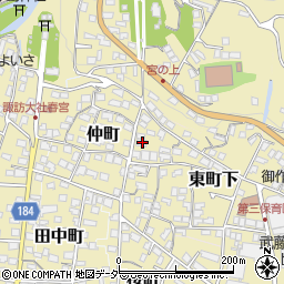長野県諏訪郡下諏訪町506周辺の地図