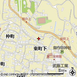 長野県諏訪郡下諏訪町東町下517周辺の地図