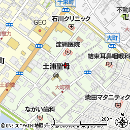茨城県土浦市大町周辺の地図