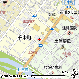 エコピット土浦千束店周辺の地図