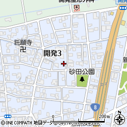 福井県福井市開発3丁目周辺の地図