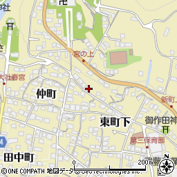長野県諏訪郡下諏訪町東町下502周辺の地図