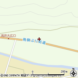 岐阜県高山市朝日町浅井406-1周辺の地図