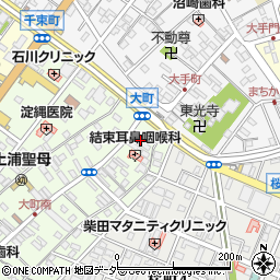 大曽根タクシー株式会社　土浦営業所周辺の地図