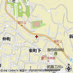 長野県諏訪郡下諏訪町東町下538周辺の地図
