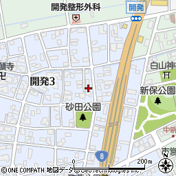 福井県福井市開発3丁目2623周辺の地図