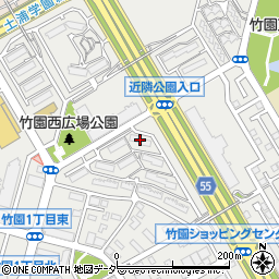 関財竹園２丁目住宅８０６号棟周辺の地図